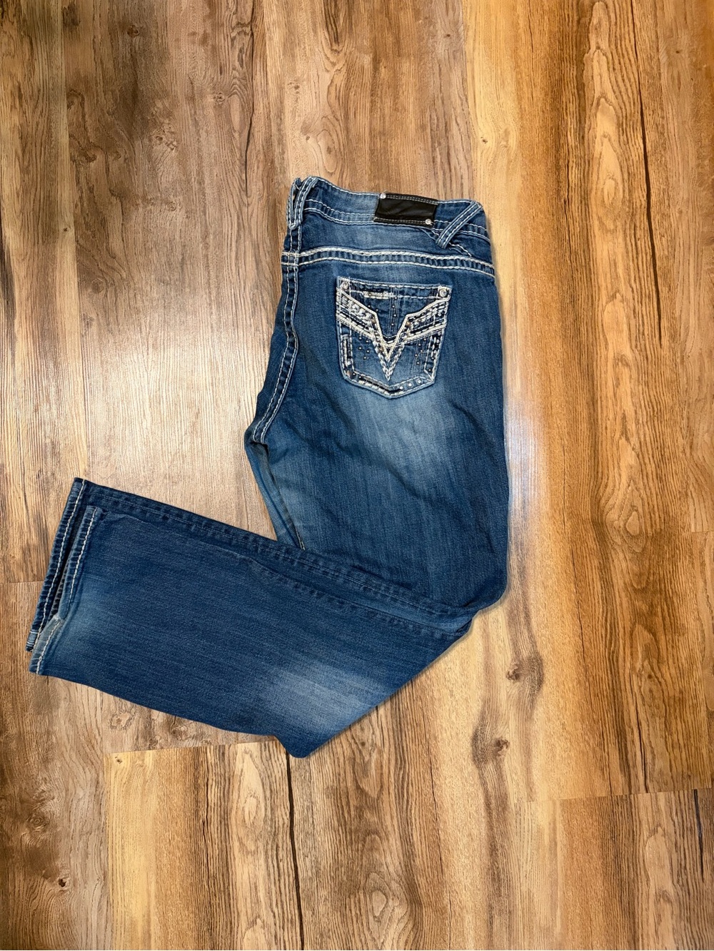 Vigoss Dark Blue Chelsea SlimBoot Cut Jeans